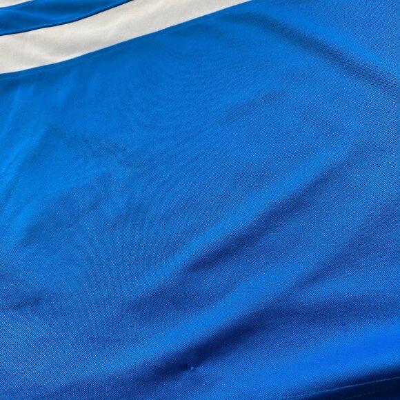 Vintage J. Lindberg Golf Shirt Men Large L Blue White Polo Pulls on Fabric Look - Picture 13 of 13